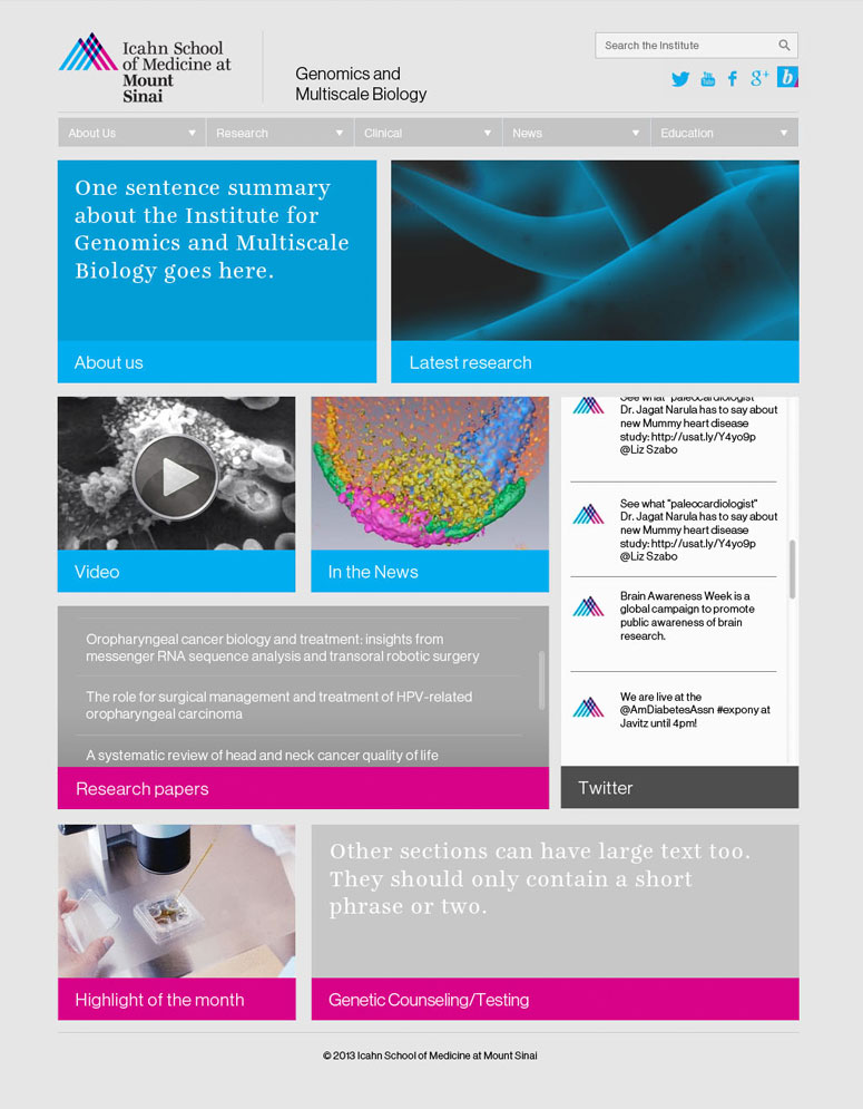 Genomics and Multiscale Biology